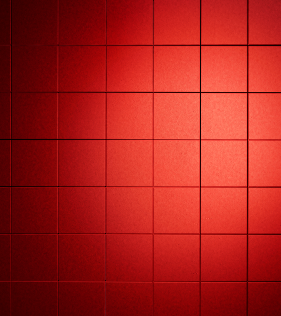 Fundo da imagem com quadrados vermelhos no canto superior esquerdo mais claros que o canto inferior direito.